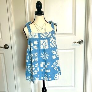 NWT Sonoma Tie Strap Tank